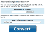 Online font converter
